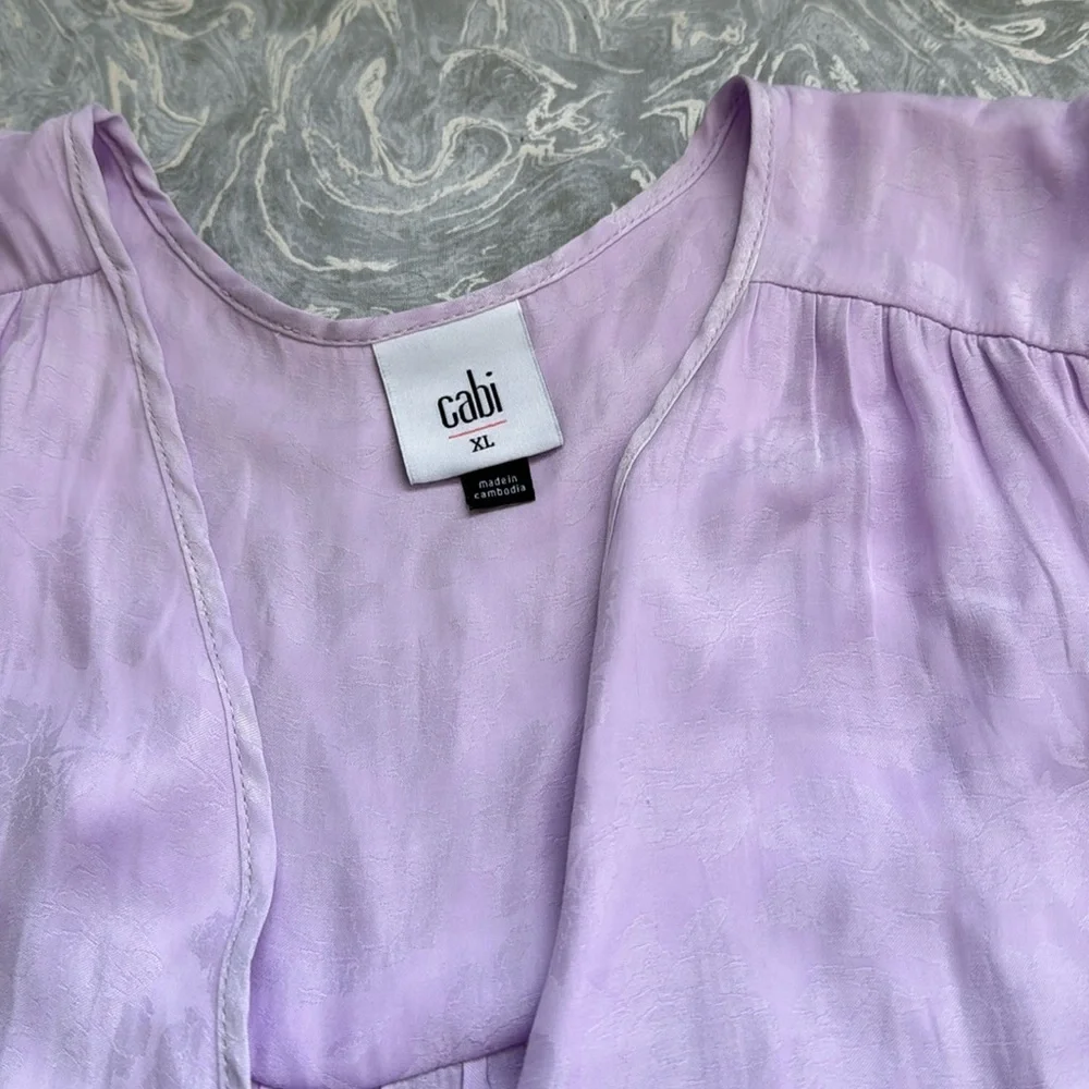 Cabi Lavender Dress Shirt XL - Picture 5 of 8